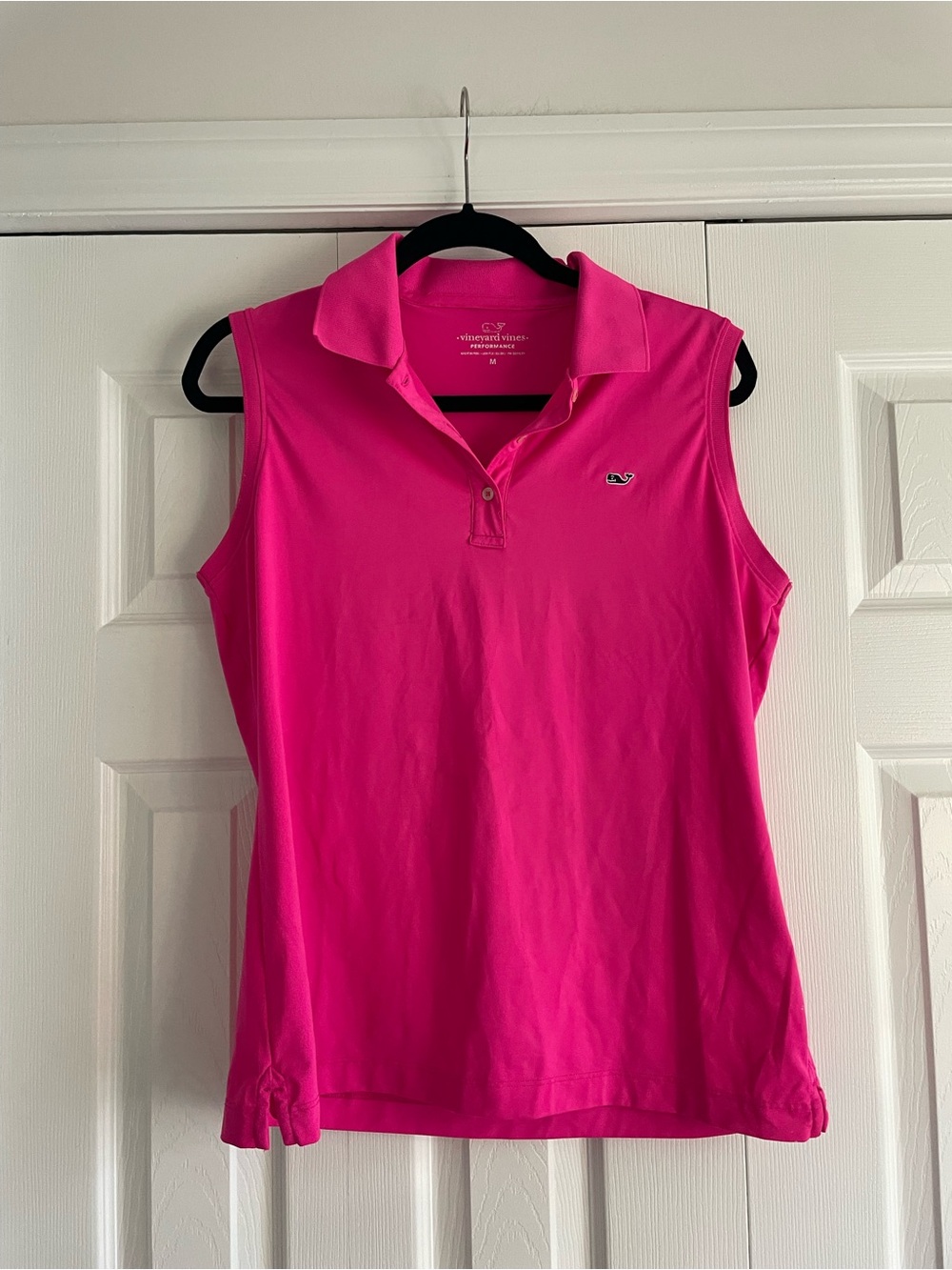 Vineyard Vines Sleeveless Polo Tank Top - Hot Pink